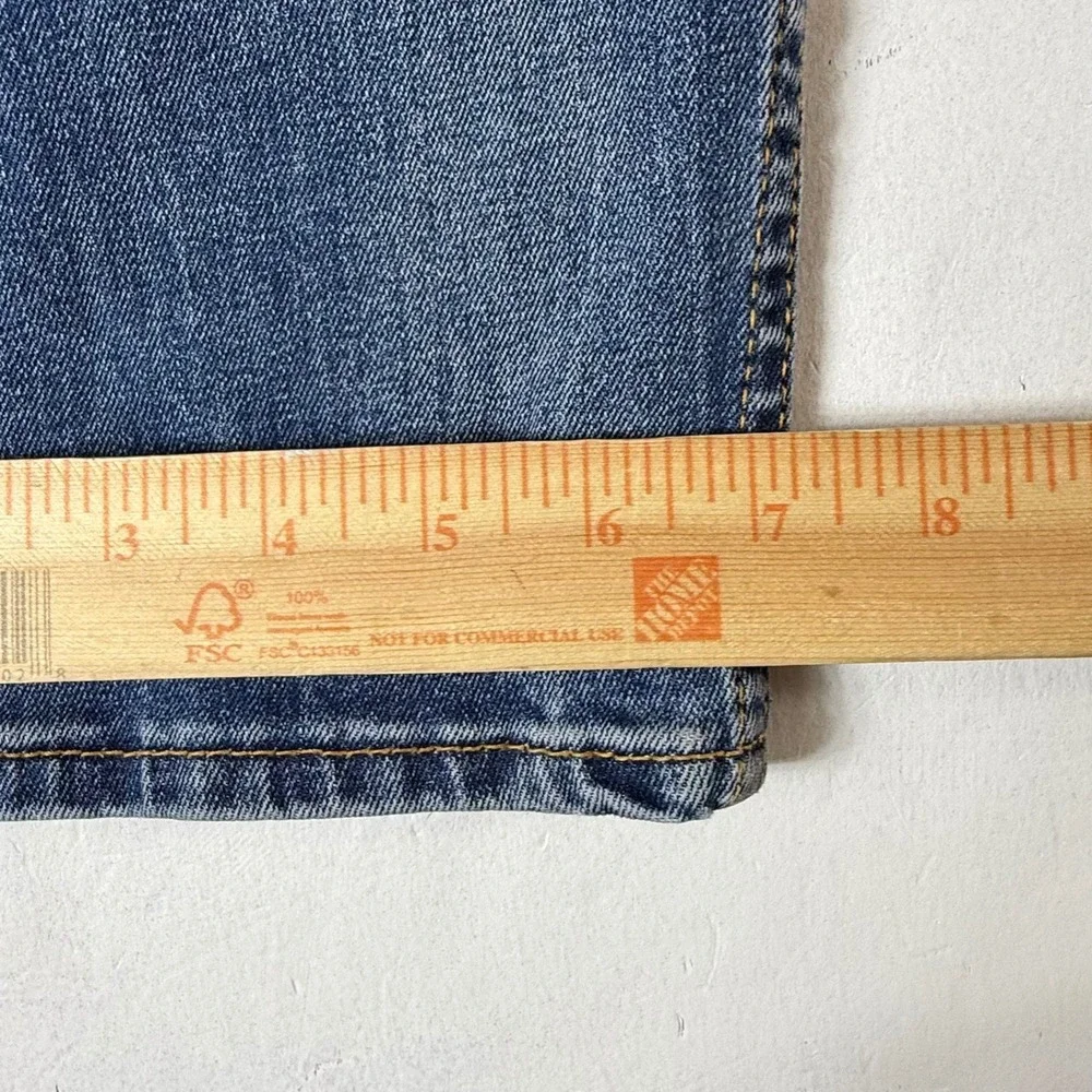 Levi‎ Strauss Co 502 Jeans Mens Blue Regular Fit Stretch Denim Waist 32